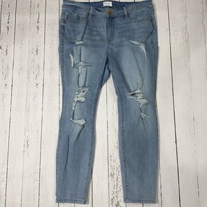 Lane Bryant distressed jeans